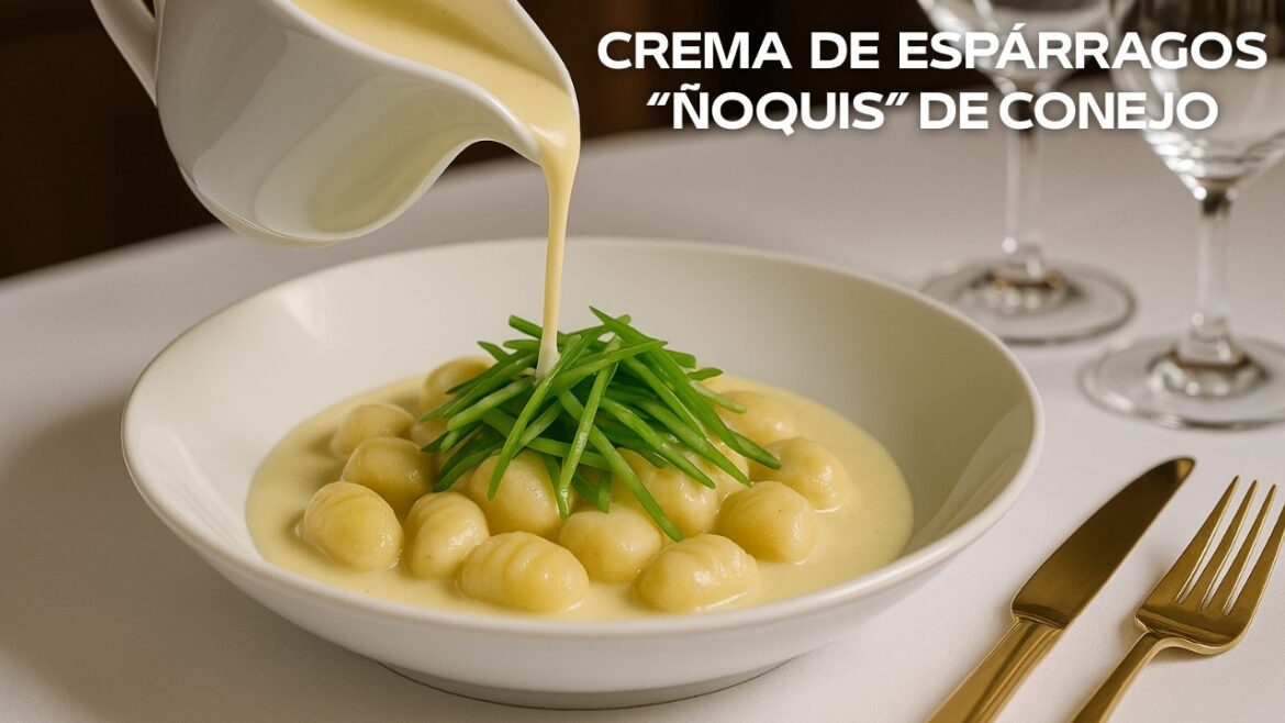 Alta cocina con espárragos y conejo: técnica, sabor y estética en un solo plato Alta cocina con espárragos y conejo: técnica, sabor y estética en un solo plato