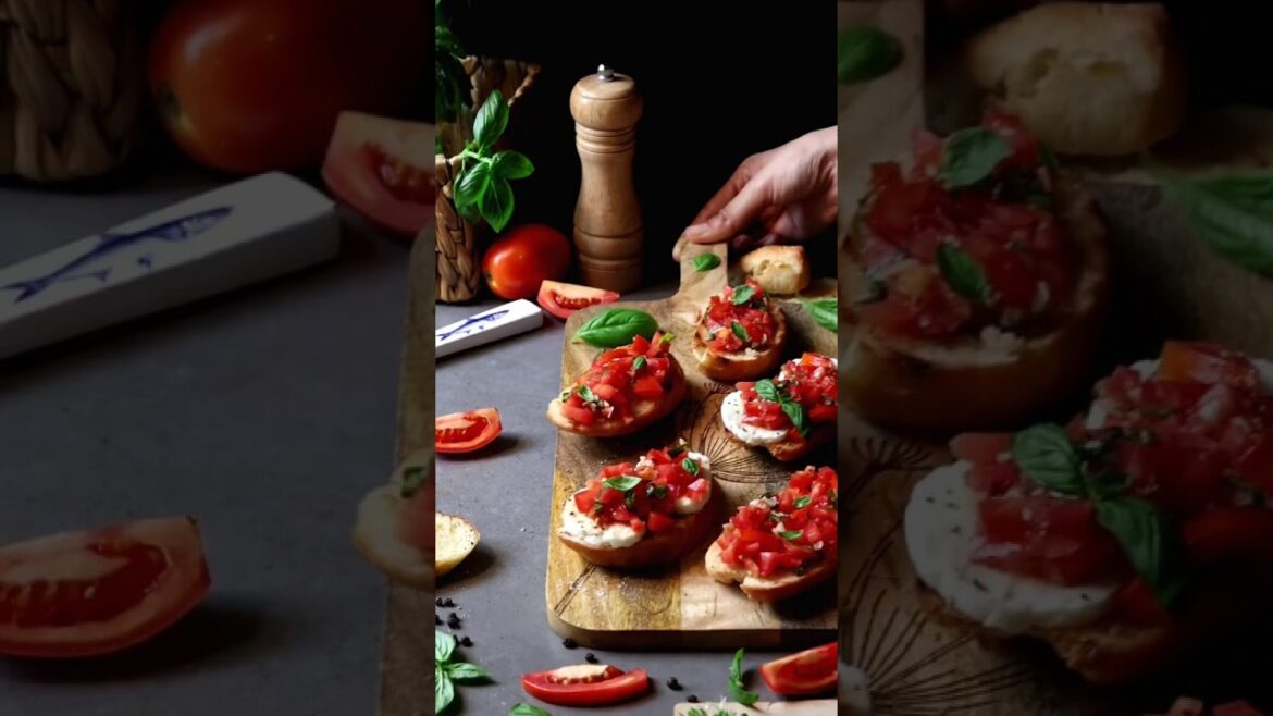 Classic Italian Bruschetta #italianfood #shortsviral #youtubeshorts Classic Italian Bruschetta #italianfood #shortsviral #youtubeshorts
