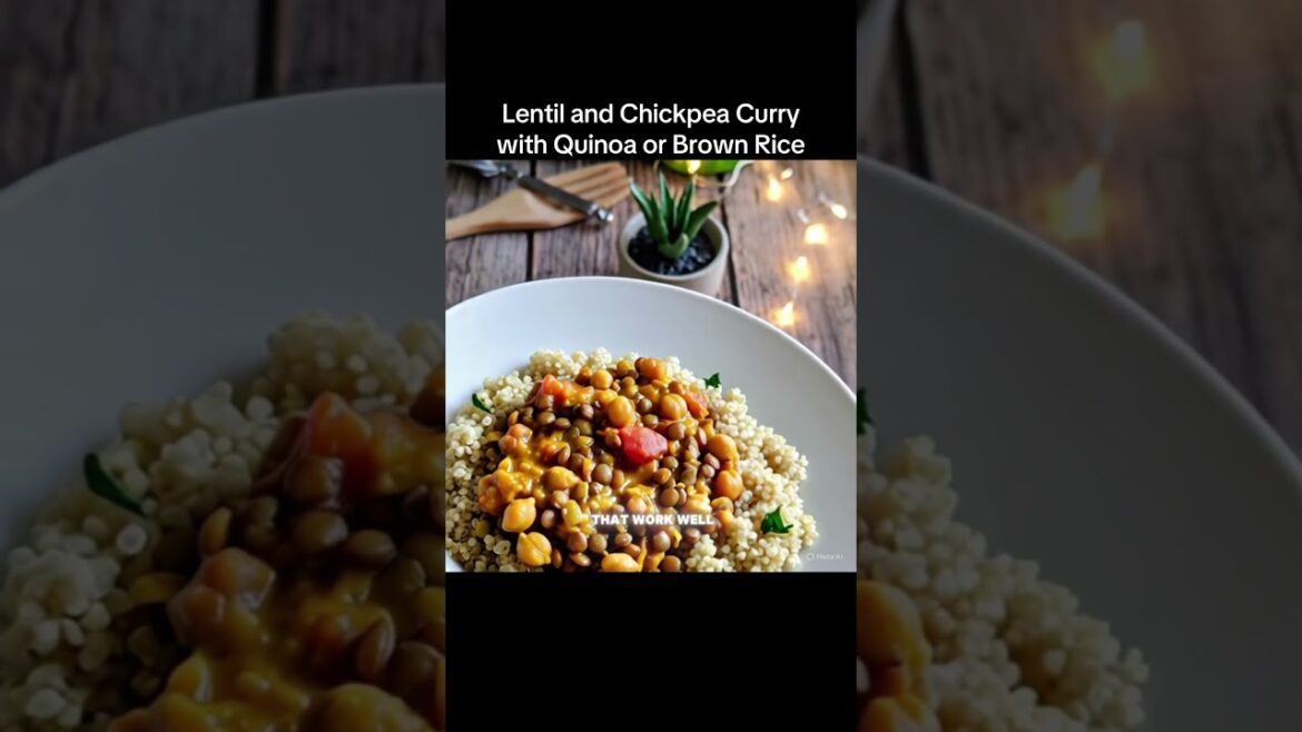 Lentil and Chickpea Curry with Quinoa or Brown Rice