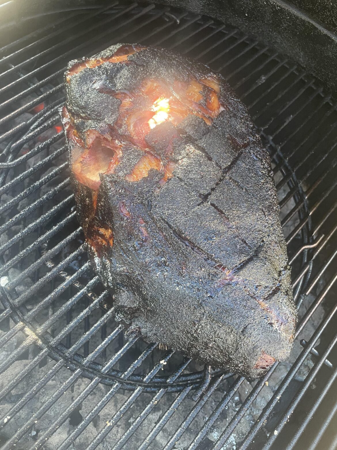 First Overnight Smoke on the Kettle was a Success