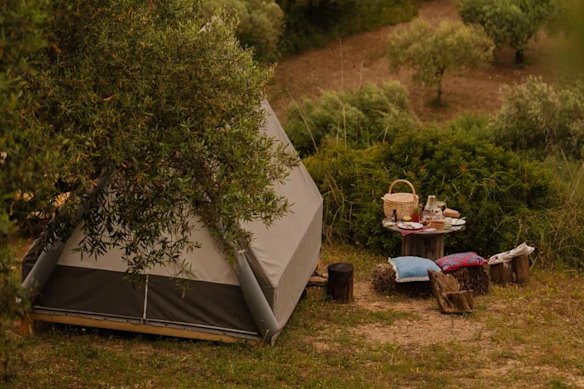 Aperitivo and glamping collide at Sa Mola.