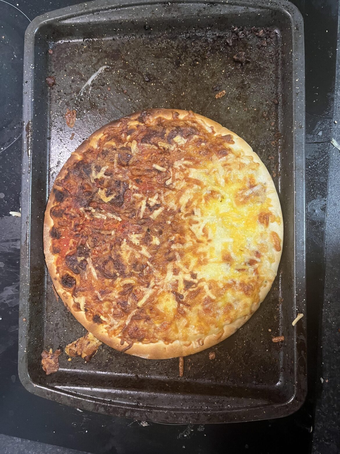 Most of my pizza is over cooked, some it is undercooked and a little bit of it is cooked kinda okay. It’s really a shambles