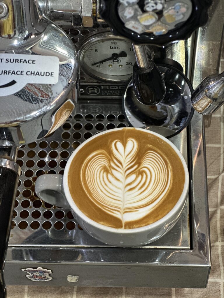 Sharing my rosetta latte art pour