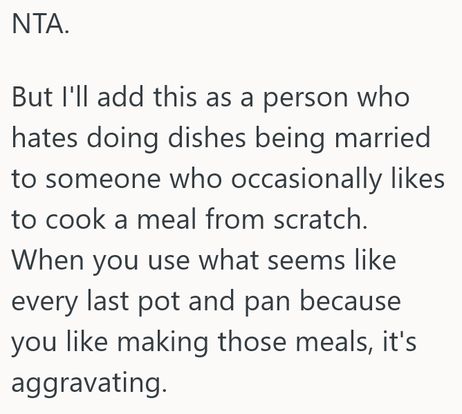 2025 05 09 18 26 51 He Thinks Cooking For Dishwashing Is A Fair Trade, But His Partner Has A Different Trade Off In Mind