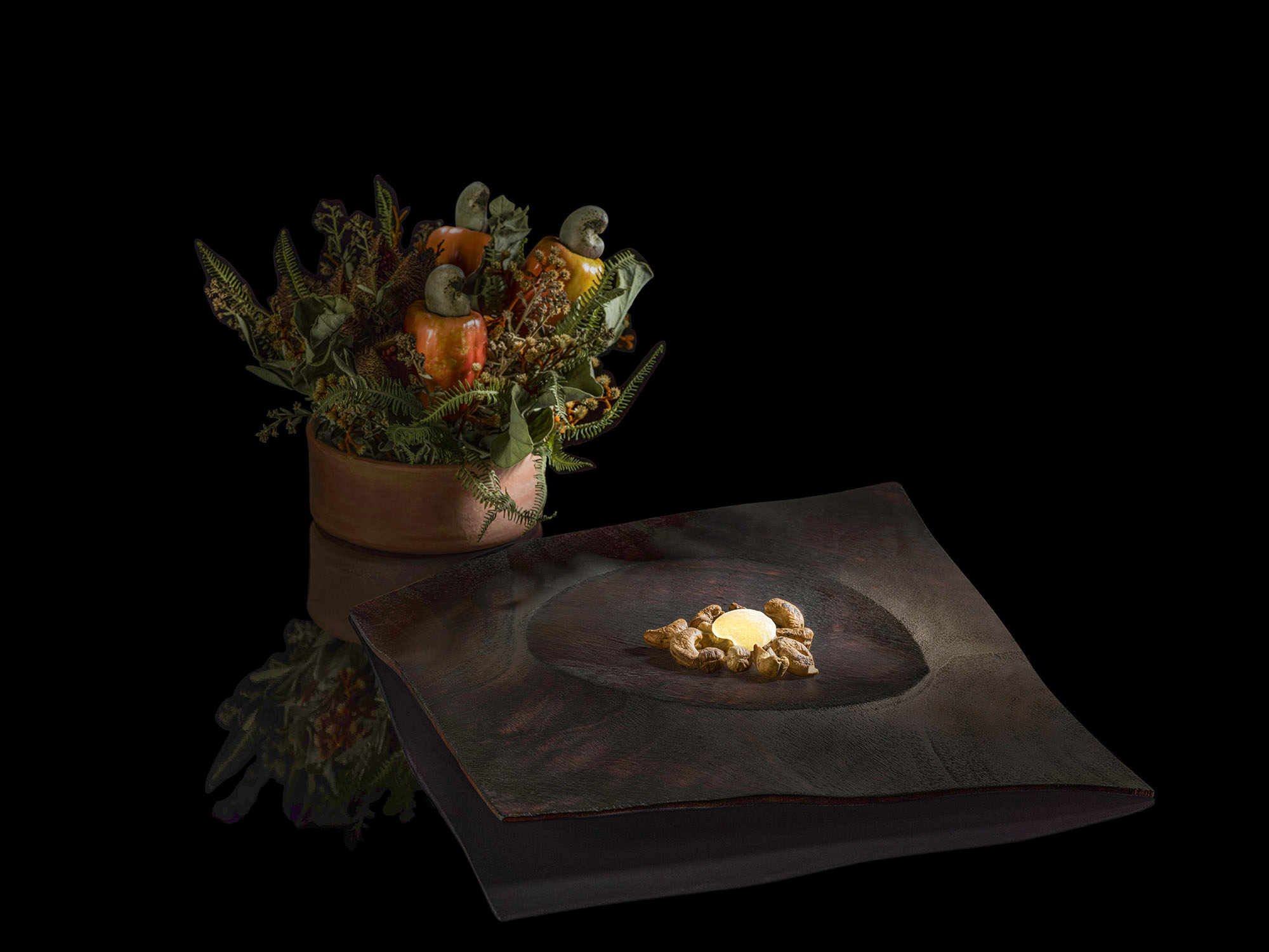 Cajuína amiga, a dish from D.O.M., which holds Two MICHELIN Stars in São Paulo. © Sergio Coimbra/D.O.M.