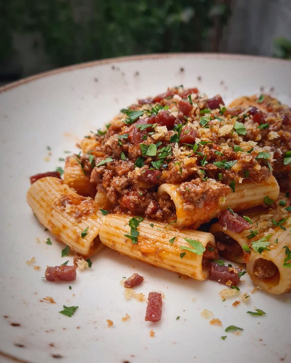 Rigatoni con jamĂłn de La Forcola Valencia