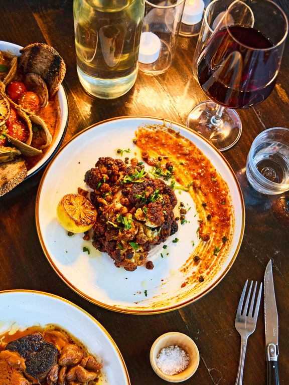 Grilled Cauliflower -- Lost Isle, Johns Island, South Carolina