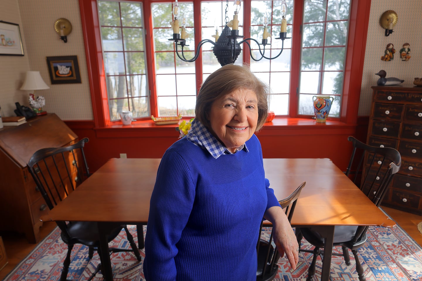 Mary Ann Esposito in her home in Durham, New Hampshire.