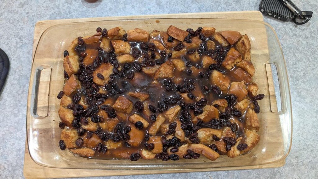 So I did a thing... (Smoked Bread Pudding)