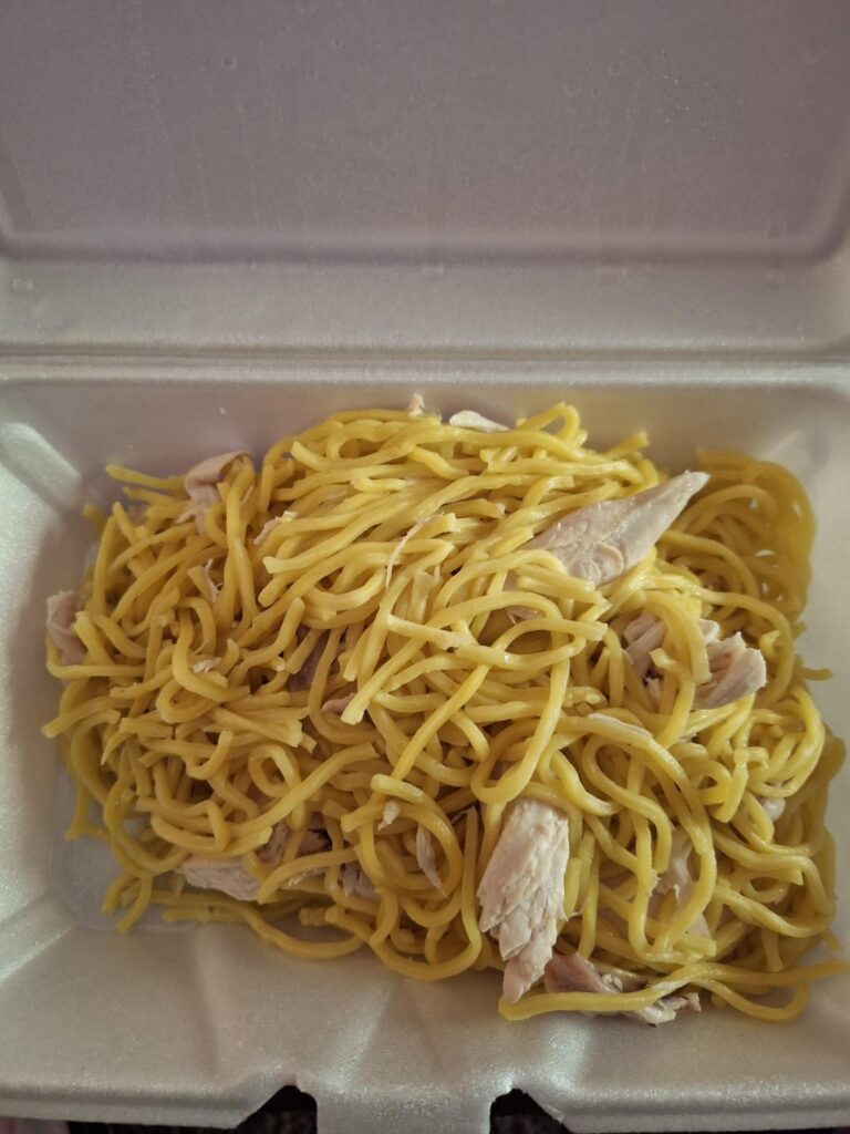 Chicken lo mein I got for lunch....