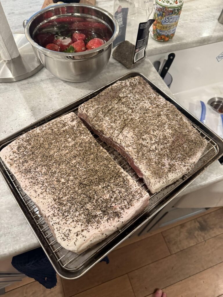 First time making bacon