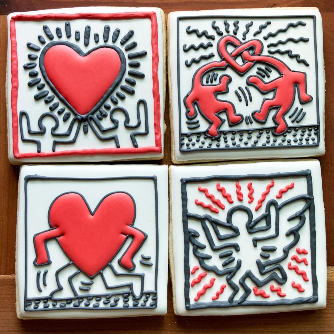 Getting a head start on pride month with Keith Haring cookies ❤️