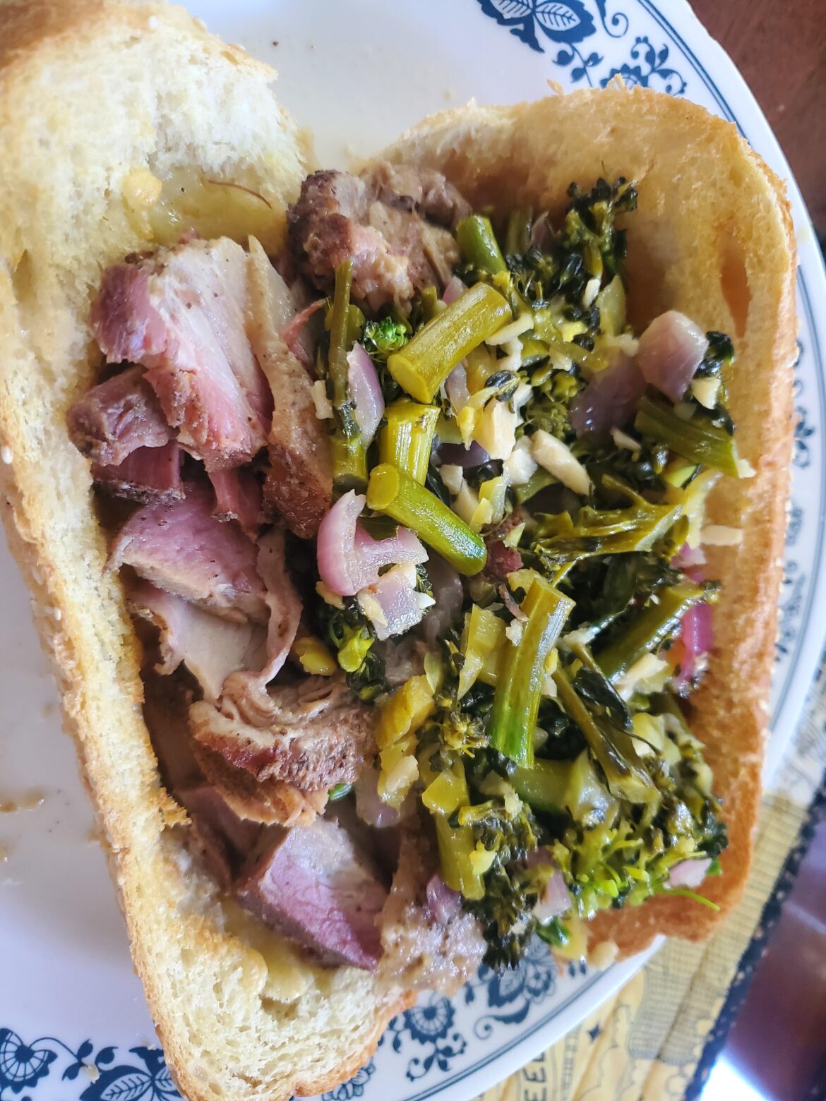 First try at a Philly Roast Pork. Will not be my last.