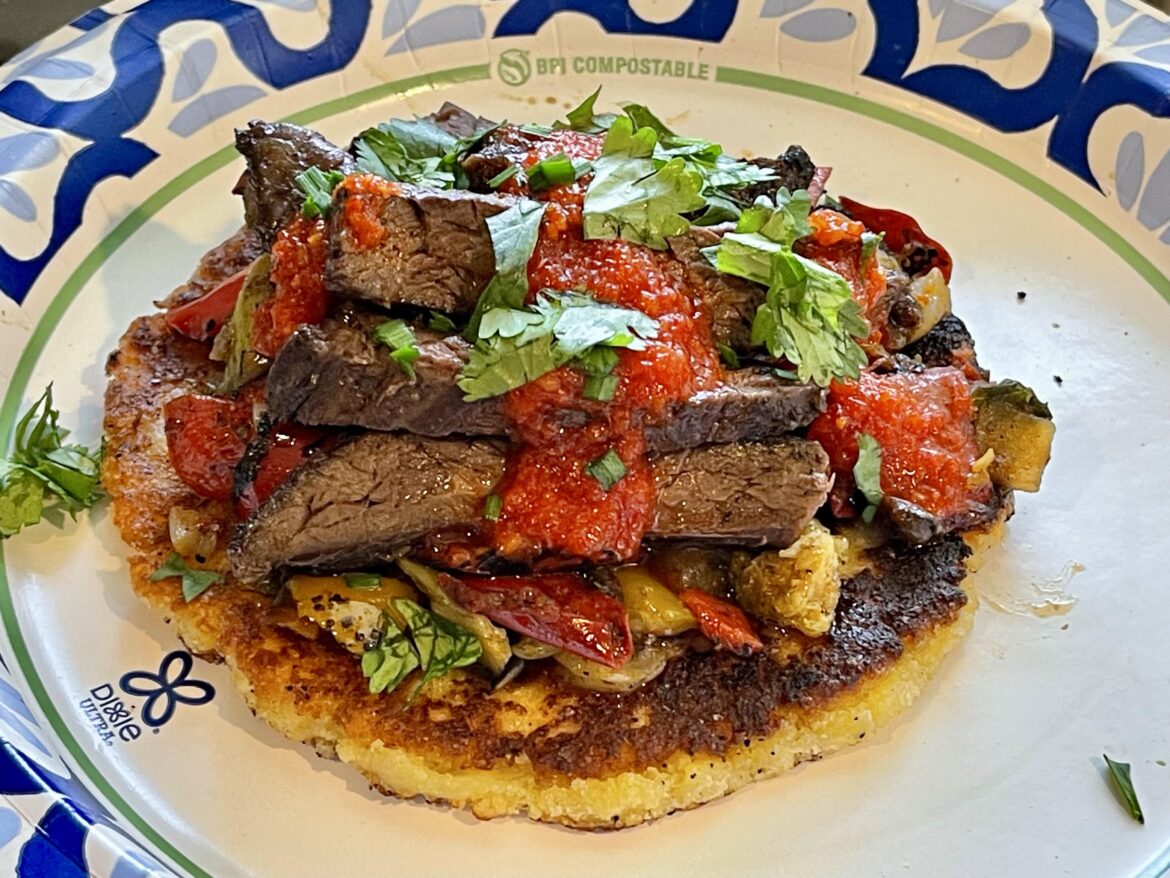 Carne Asada on a Low Carb Tortilla