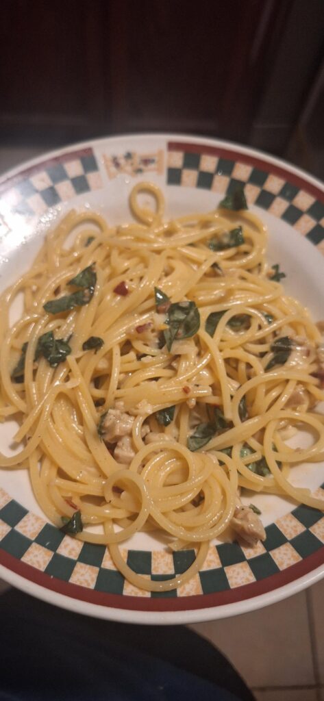 Spaghetti with clams