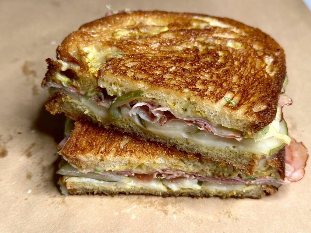 Homemade grilled ham and cheese Homemade grilled ham and cheese