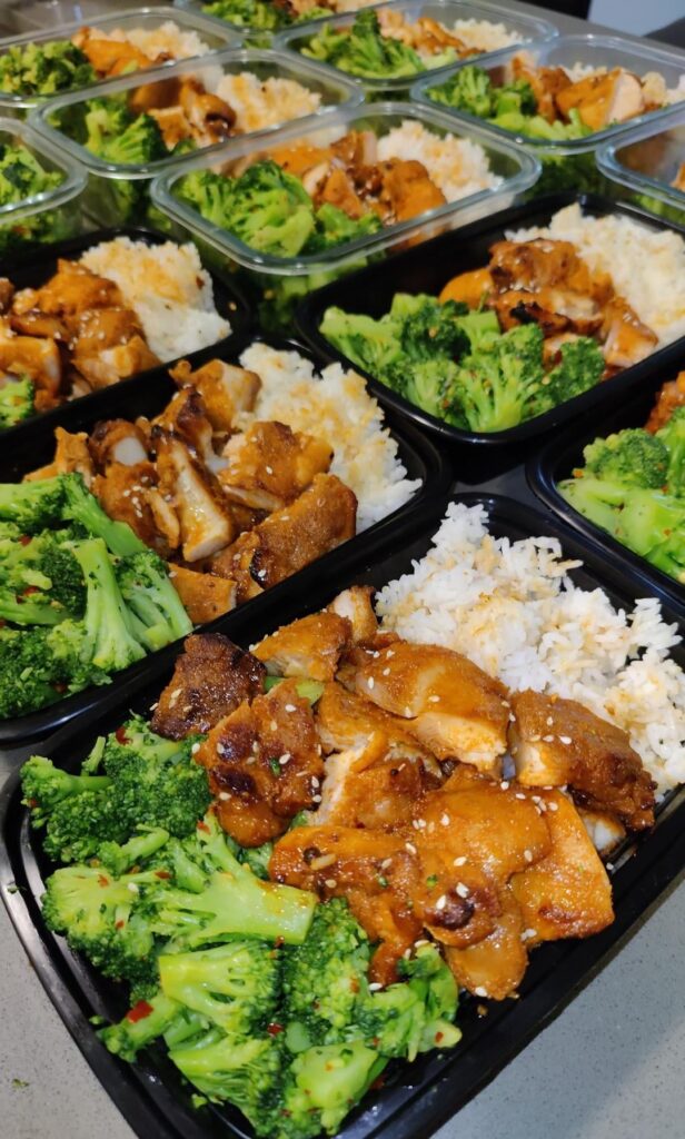 Chicken and broccoli