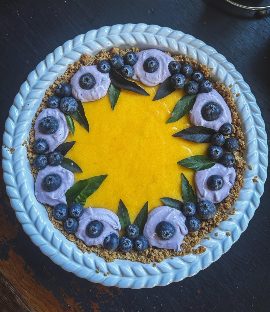 Homemade Lemon Blueberry Tart