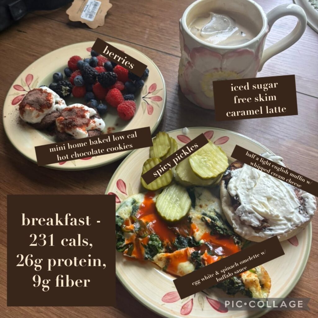 1197 cals, 101g protein, 34g fiber! 57lb down so far!
