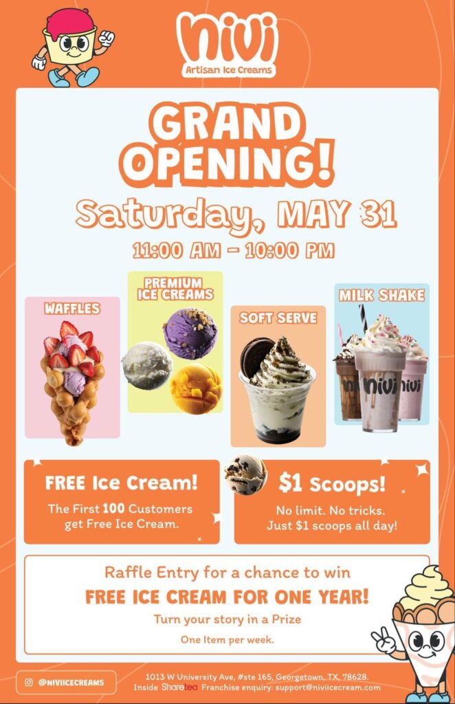 Nivi Artisan has Ice Creams Grand Opening