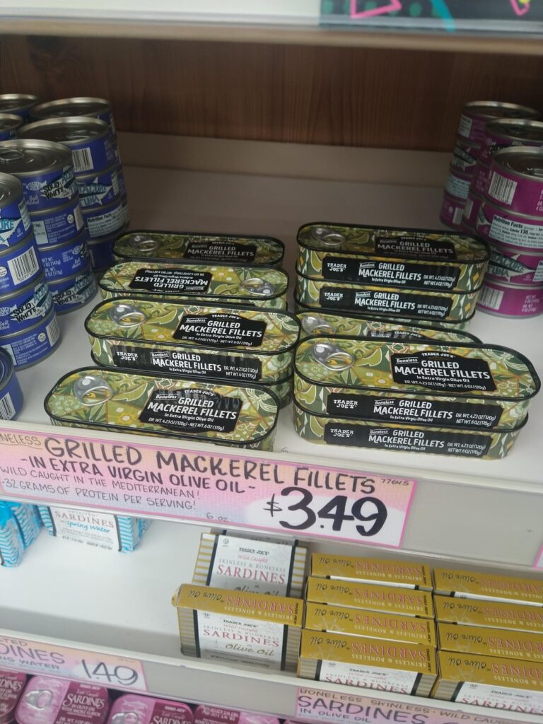 Trader Joe's mackerel in evoo