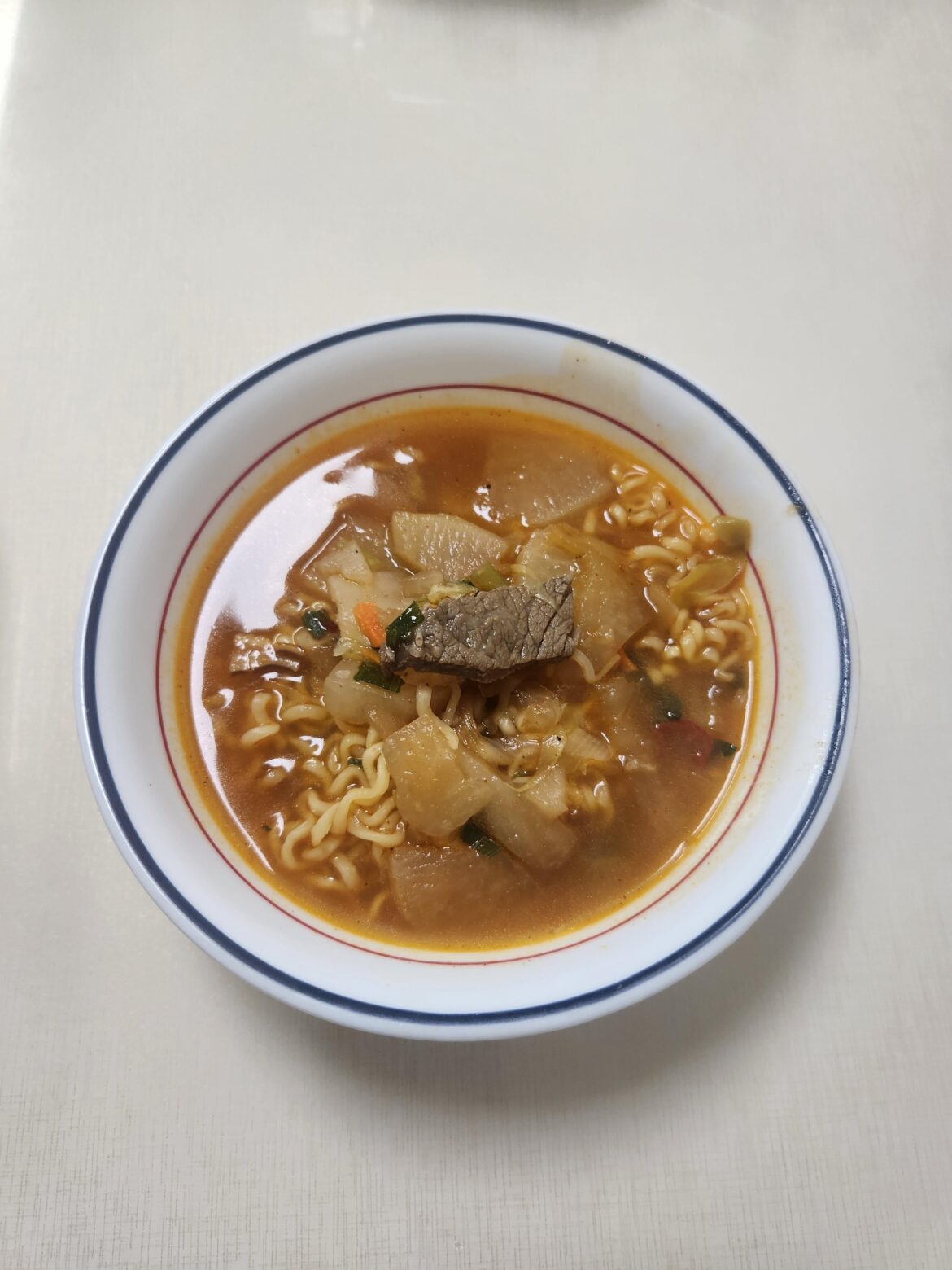 Jin Ramyeon with Cooked Korean Radish🍜