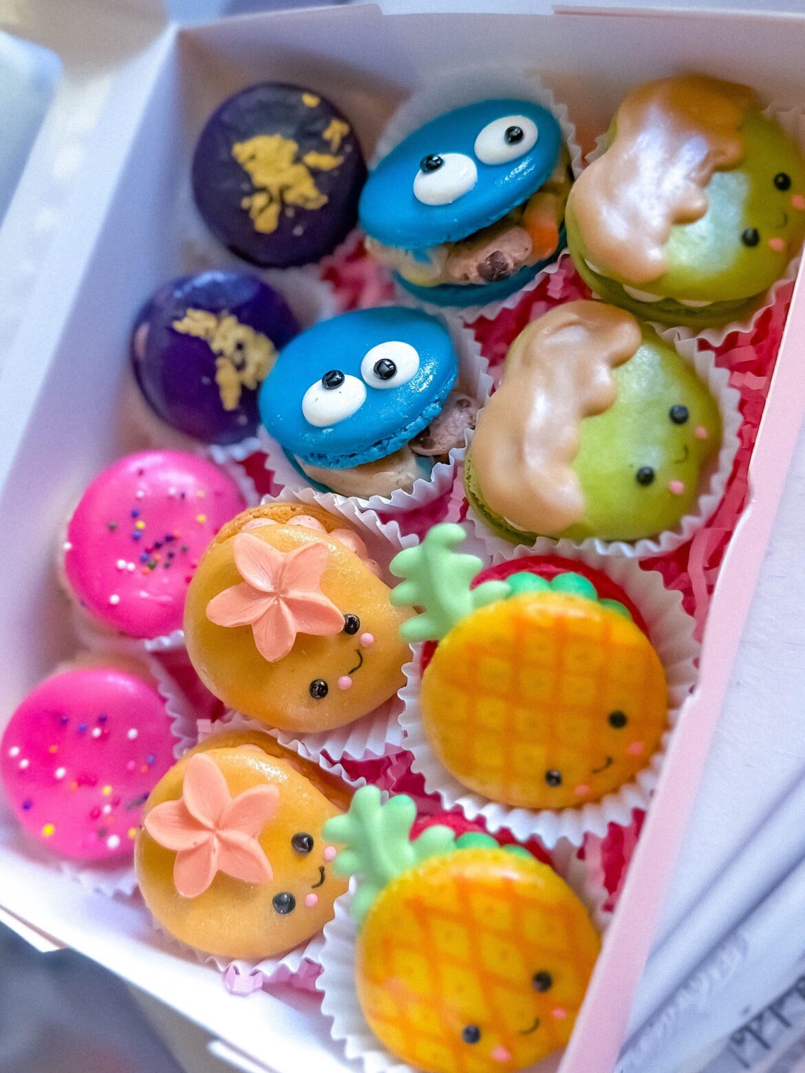 rainbow themed macarons “Nostalgia Box”