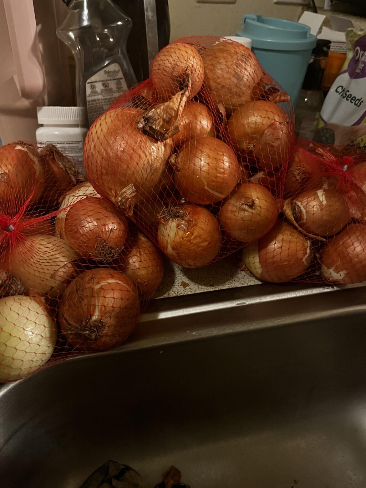 got a few bags of onions yesterday