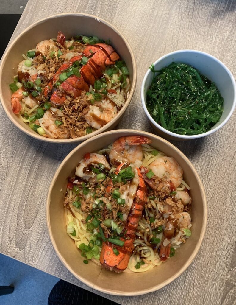 This Garlic Butter Shrimp & Lobster Ramen creation was an absolute flavor BOMB! So happy with how it turned out! 🔥