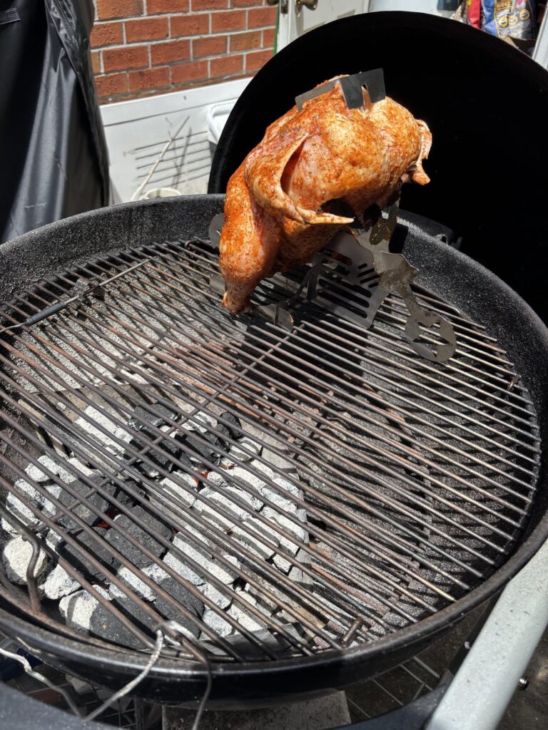 This chicken got smoked