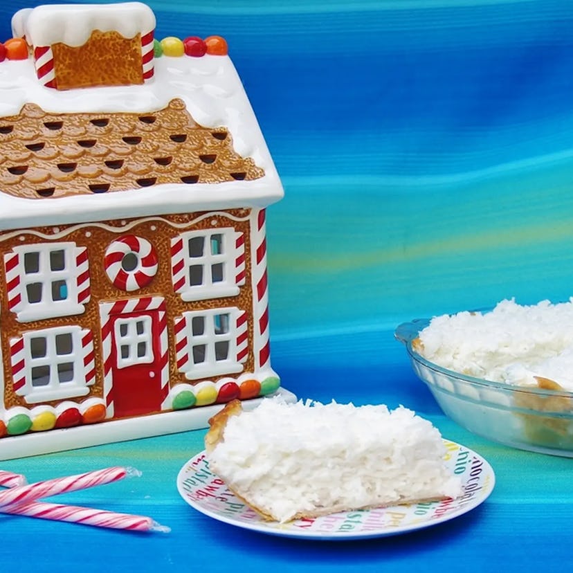 white Christmas pie