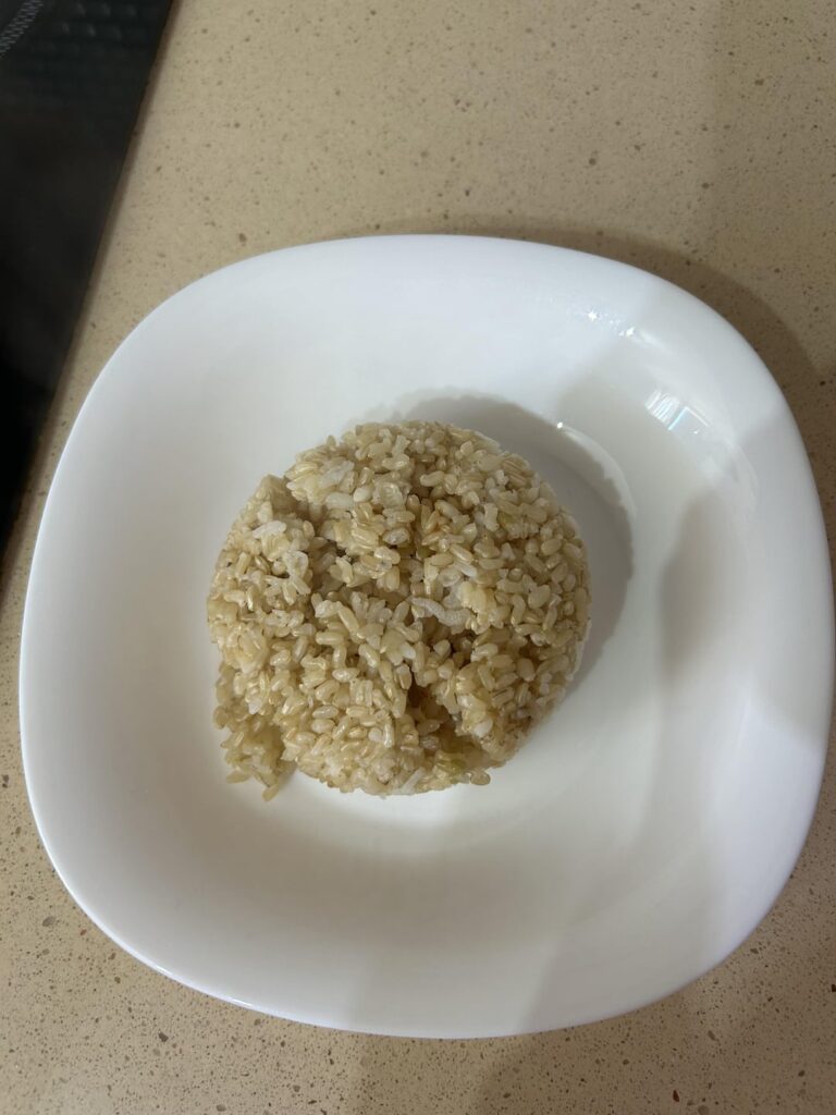 Calories? The first plate is the quantity of rice and the second plate is the bolognese sauce and the fried egg