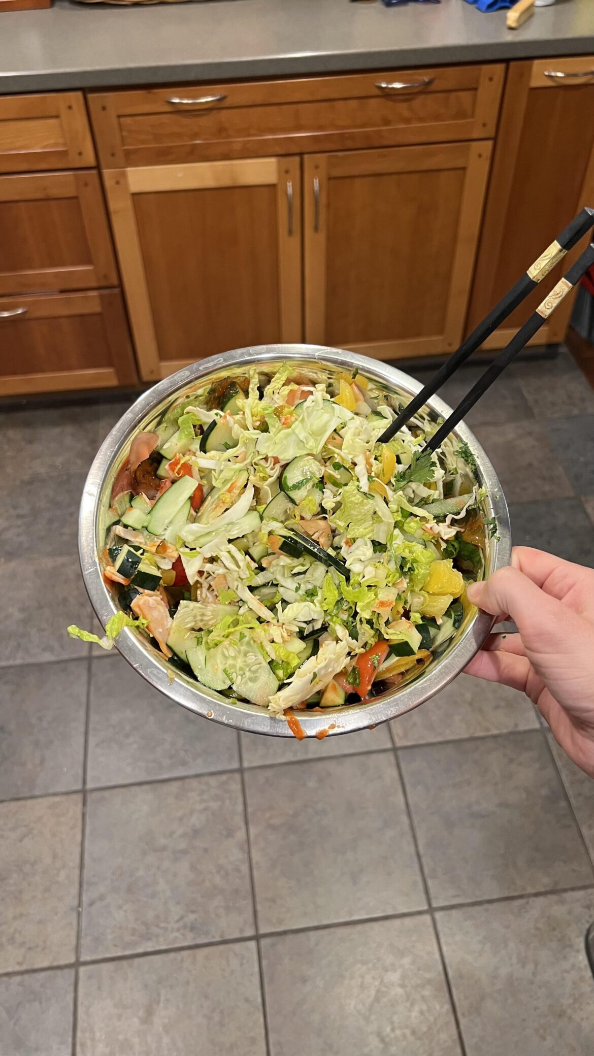 Huge salads are my current favorite dinner