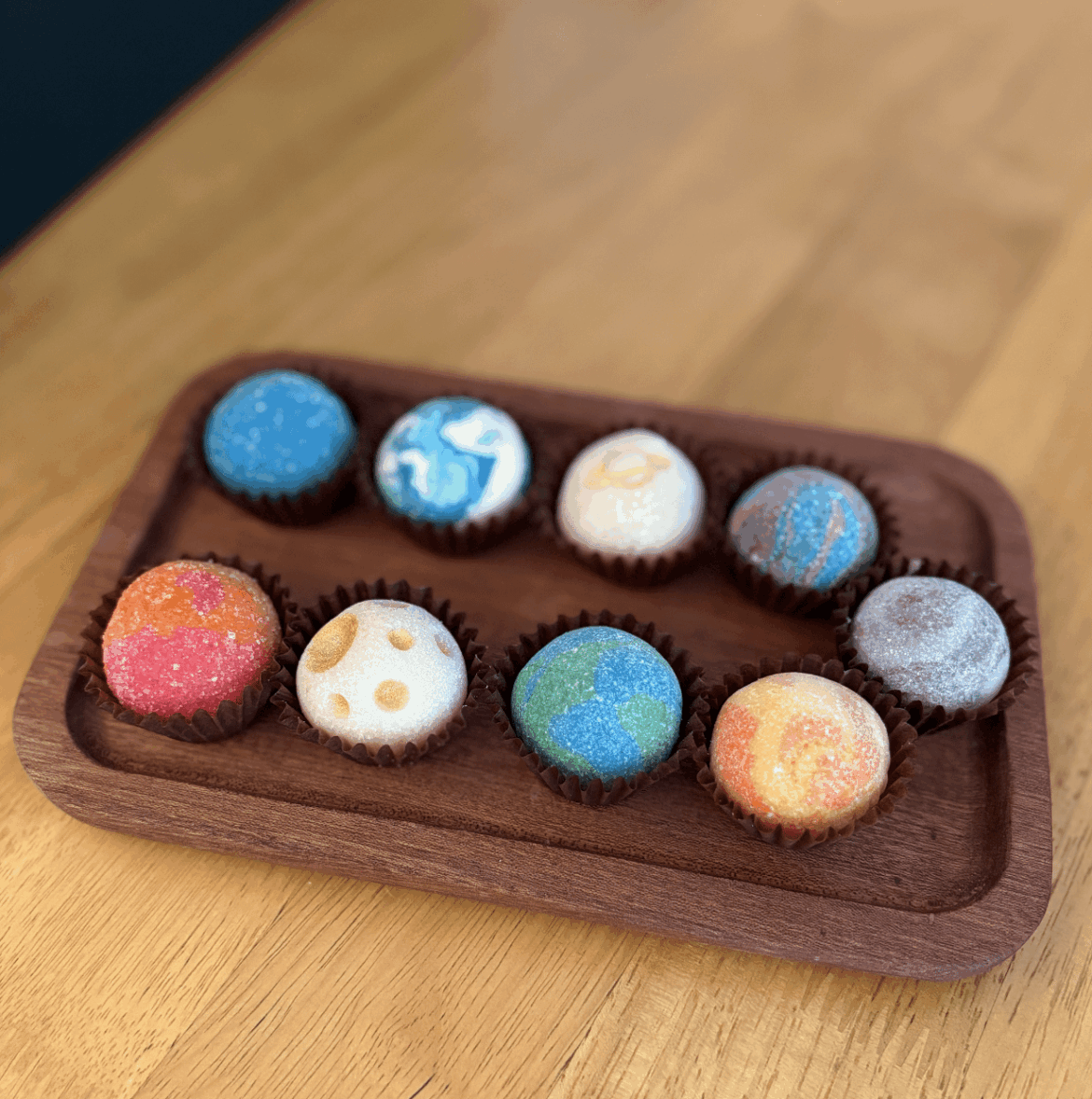 Solar System brigadeiros for my son's 4th birthday party