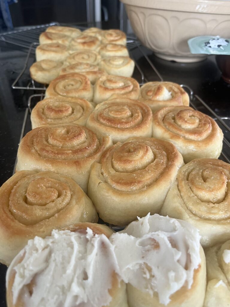 The moment I realized I forgot the cinnamon in the cinnamon rolls.