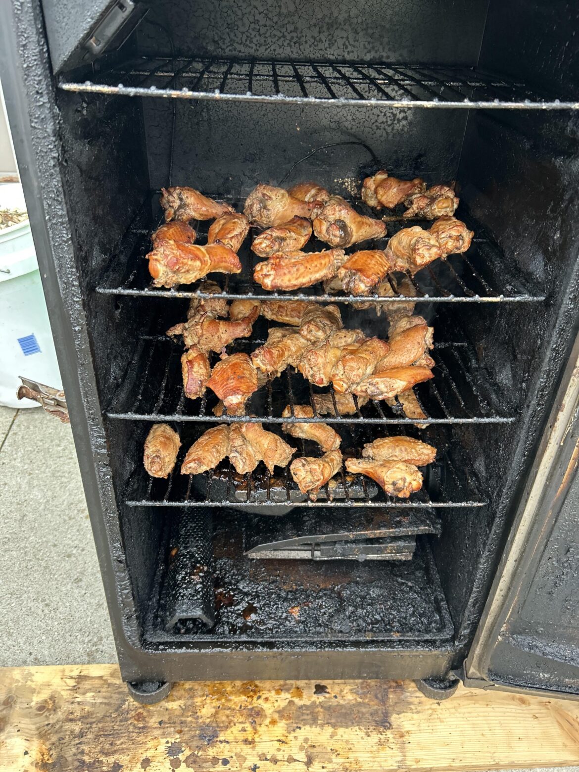 Smoked wings tonight