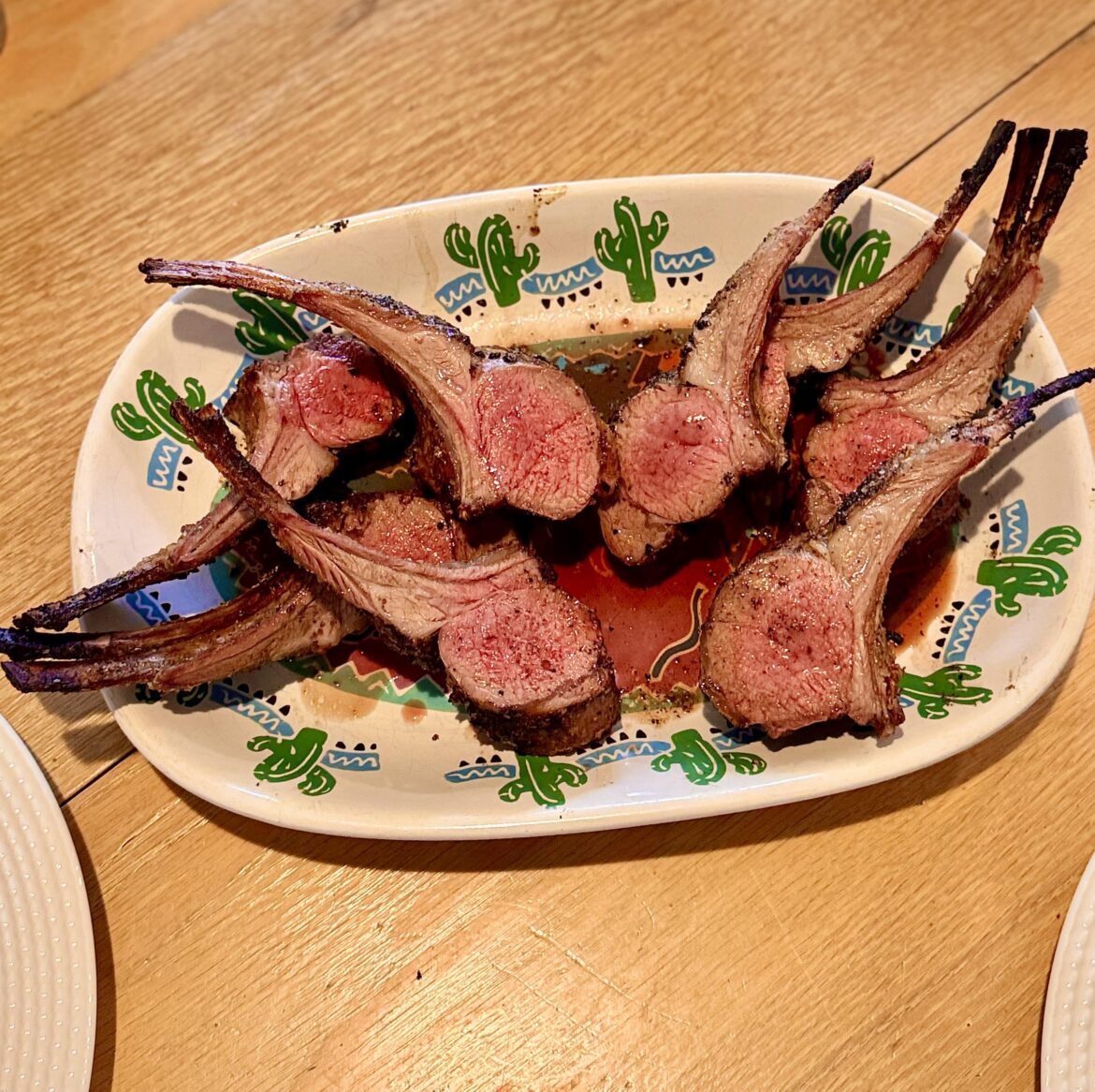 Lamb racks are always a satisfying dish.