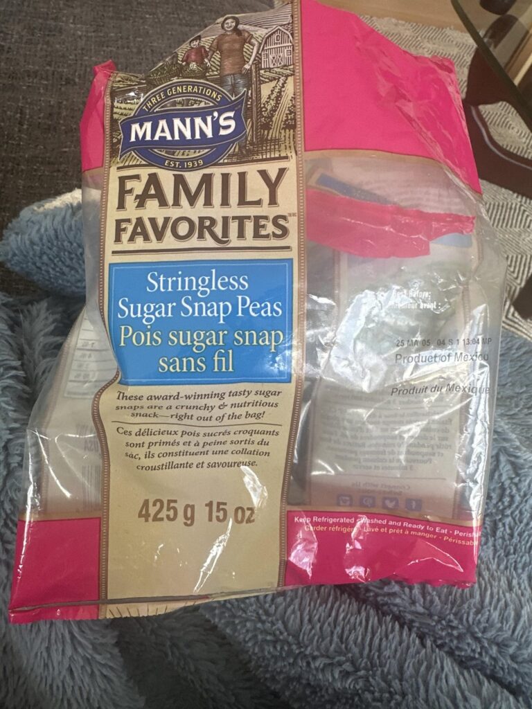 I ate an entire bag of sugar snap peas and it came out to only 175 kcals os this right?