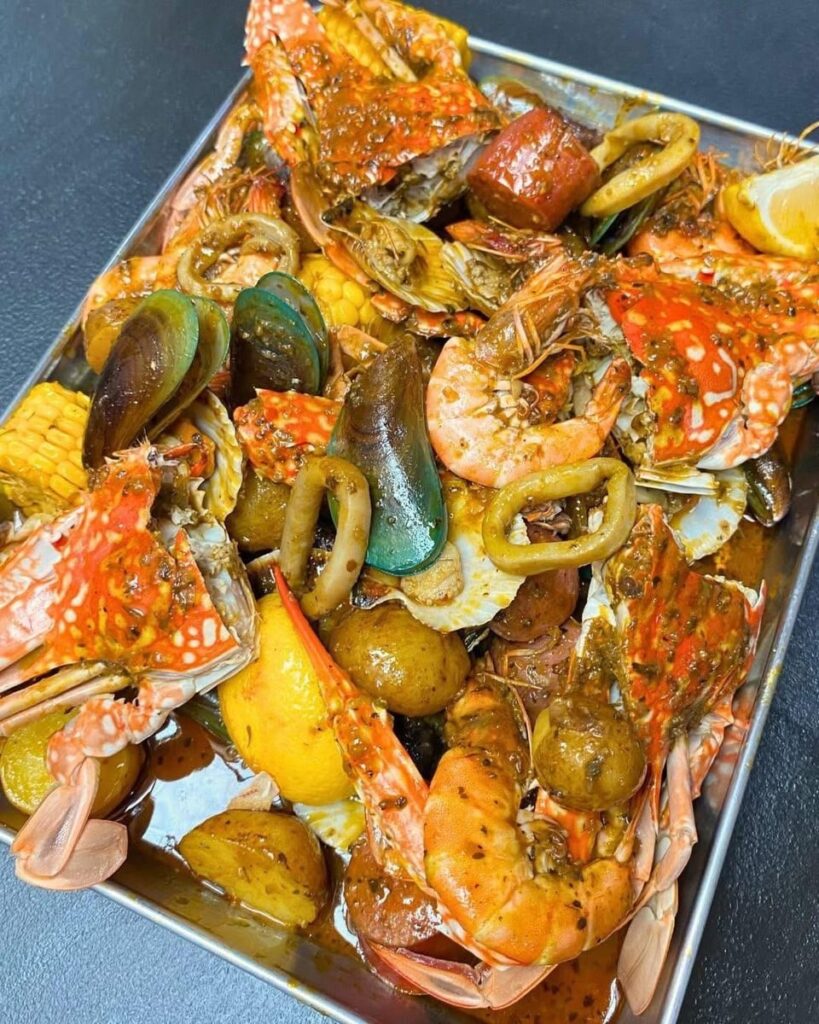 Seafood dreams served on a plate