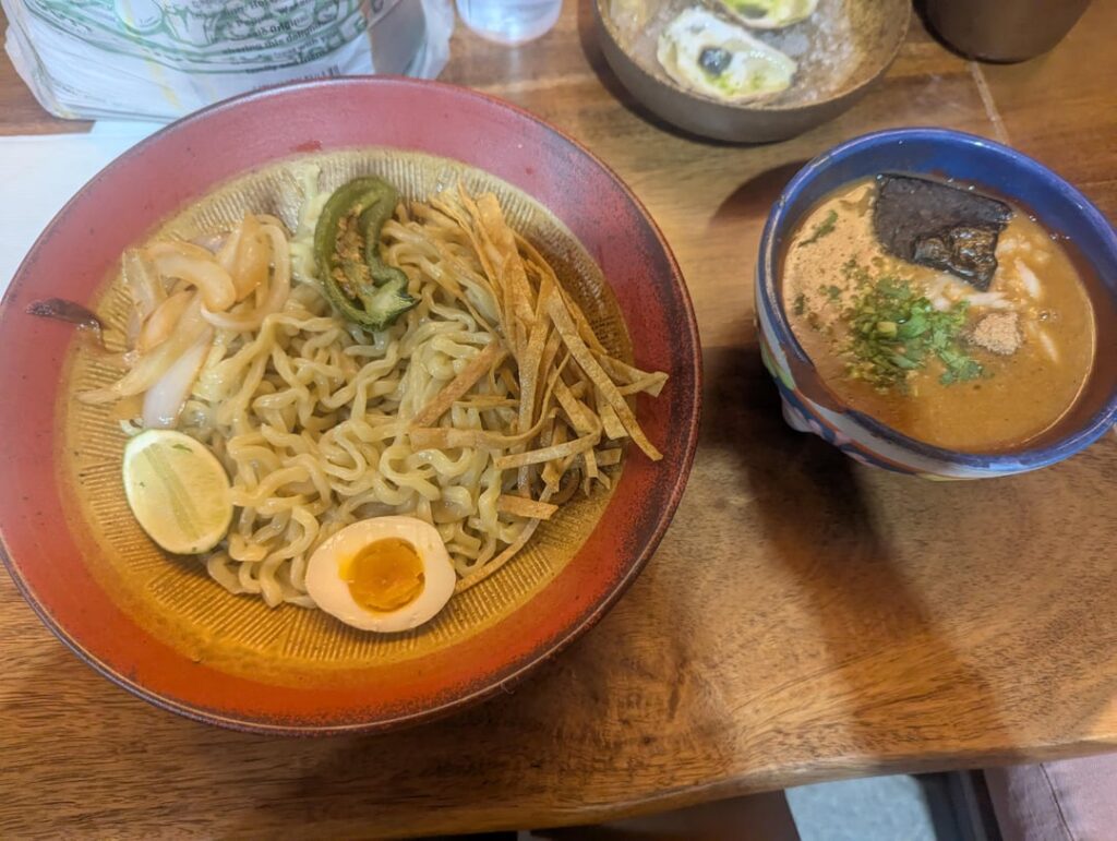 New carnitas tsukemen at Ramen Del Barrio