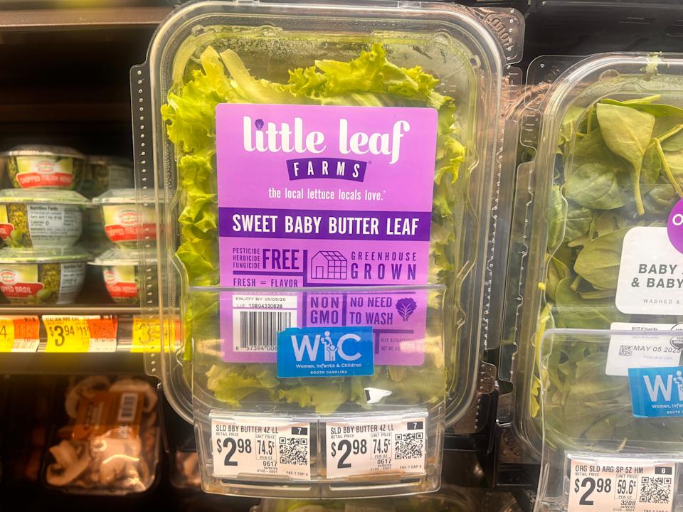 Little Leaf Farms baby butter leaf container 