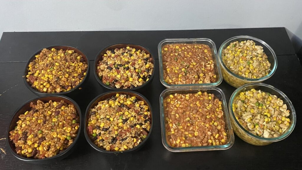 Turkey and veggie bowls mix and match Turkey and veggie bowls mix and match