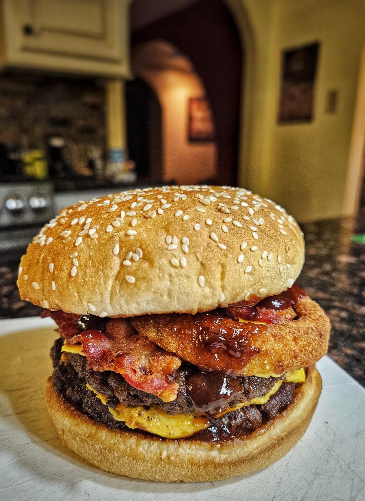 Double western bacon cheeseburger.