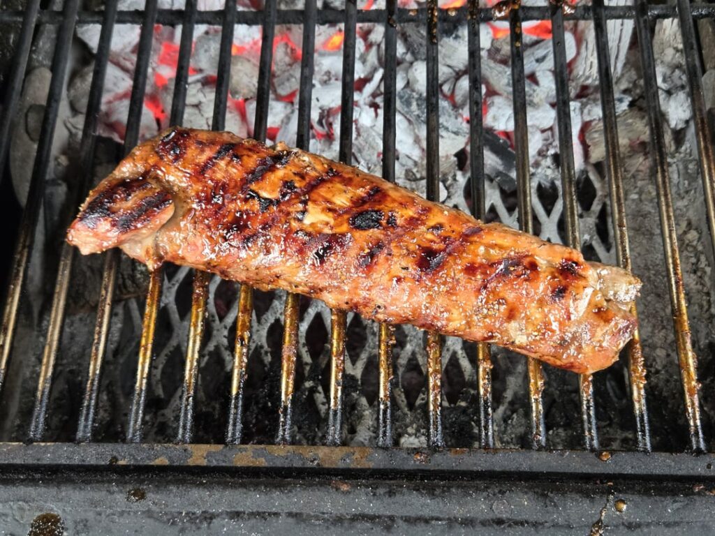 Honey mustard pork tenderloin, swipe for money shot