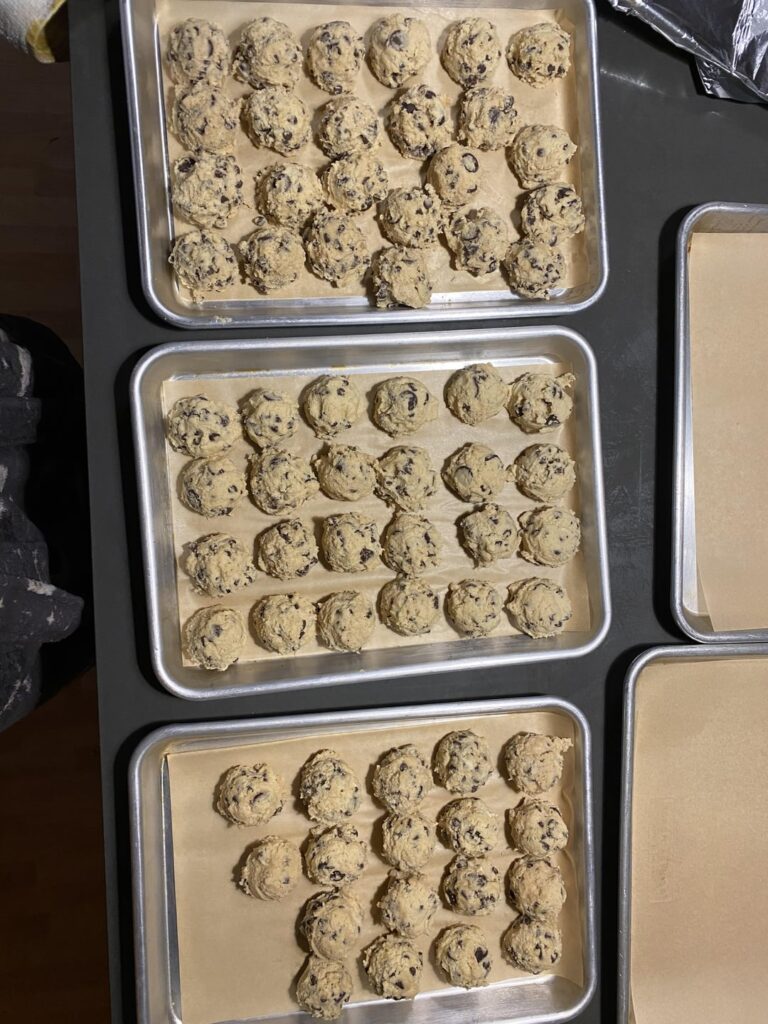 Cookie prep? I bake 5 doz choco chip cookies every week Cookie prep? I bake 5 doz choco chip cookies every week