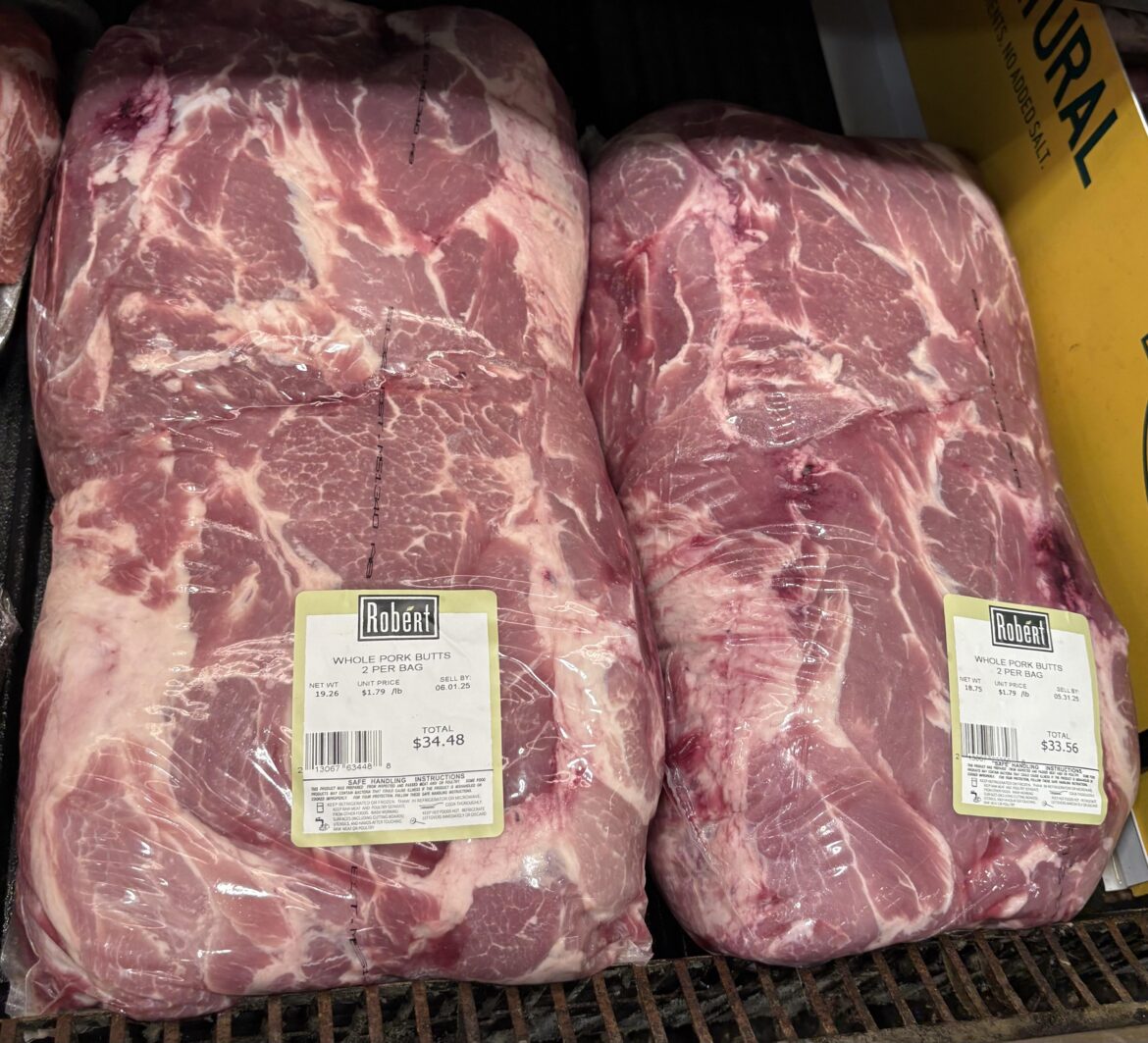 Is this a good deal? Whole pork butt and $1.79/lb. Opinions welcome