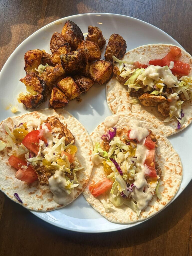 Spicy Tropical Jerk-Style Chicken Tacos Spicy Tropical Jerk-Style Chicken Tacos