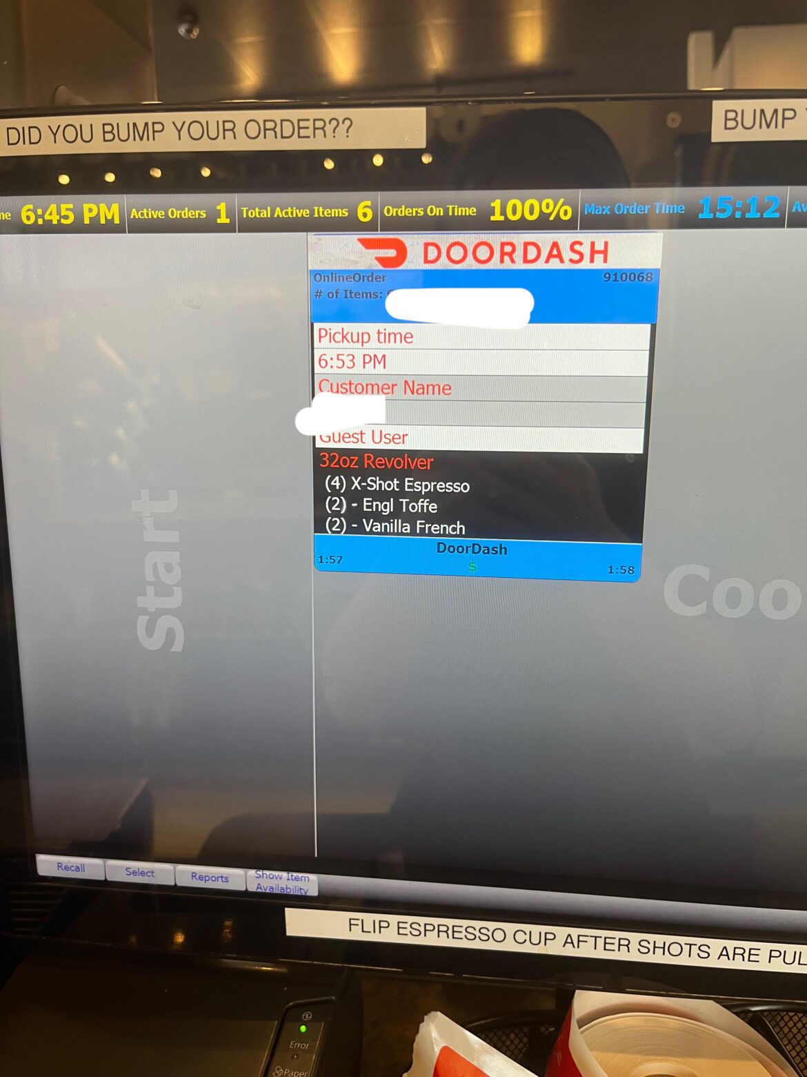 back with another extreme order