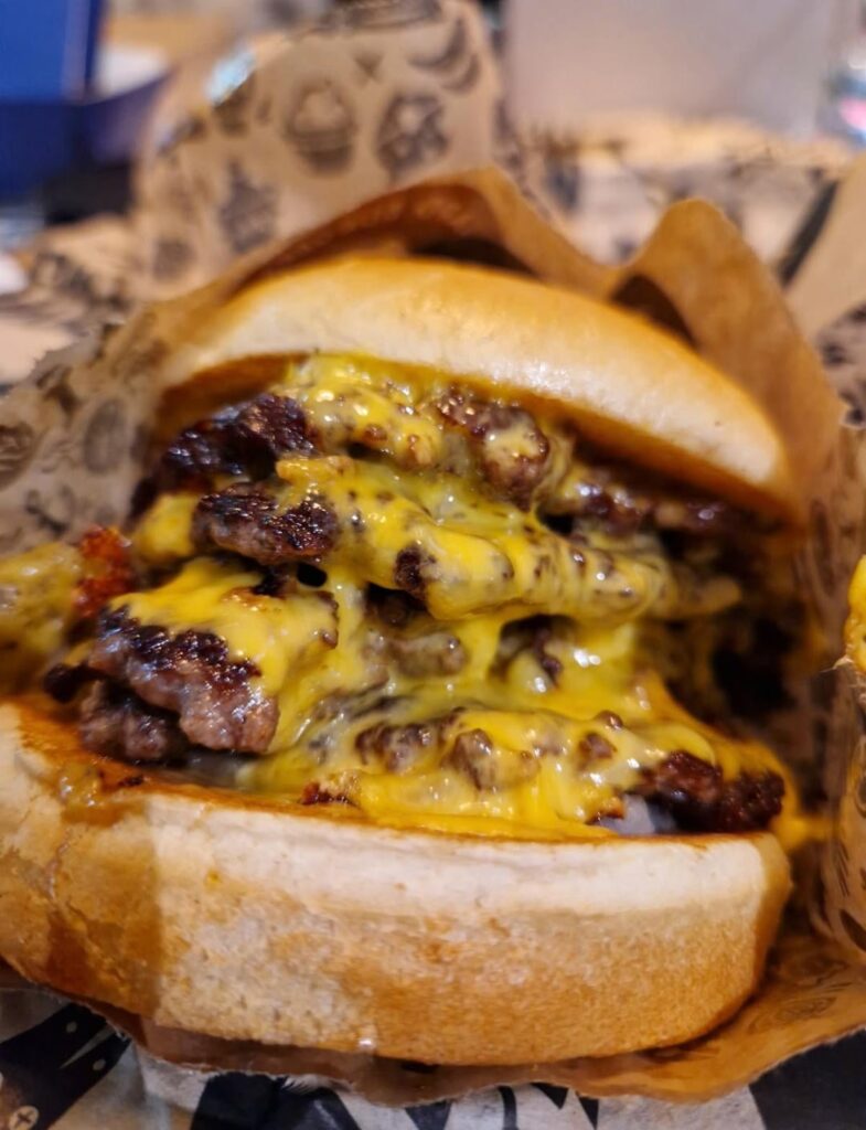 My dads cheese burger (made by restaurant)