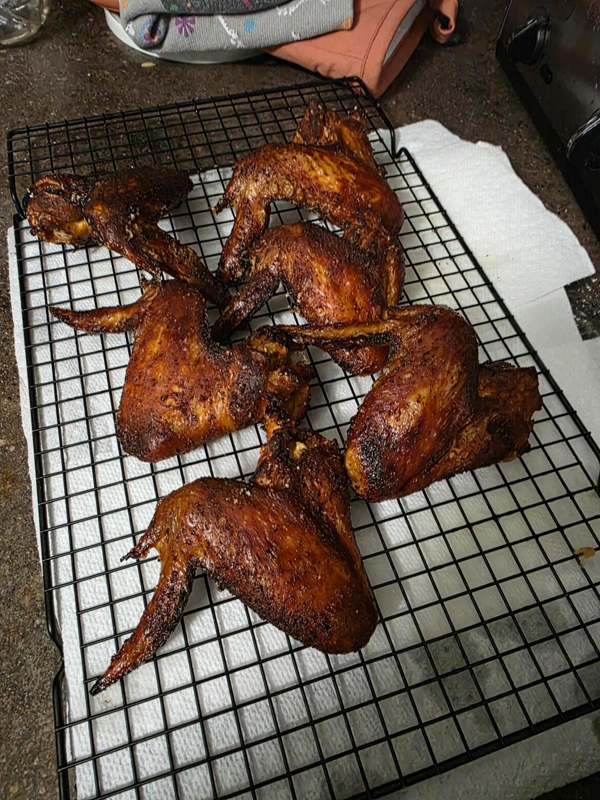 Smoked then fried these